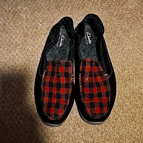 Clarks Mens Gorwin Slip On Buffalo Check Shoes size 8.5 Clarks Mens Gorwin Slip On Buffalo Check | Mercari main image 2